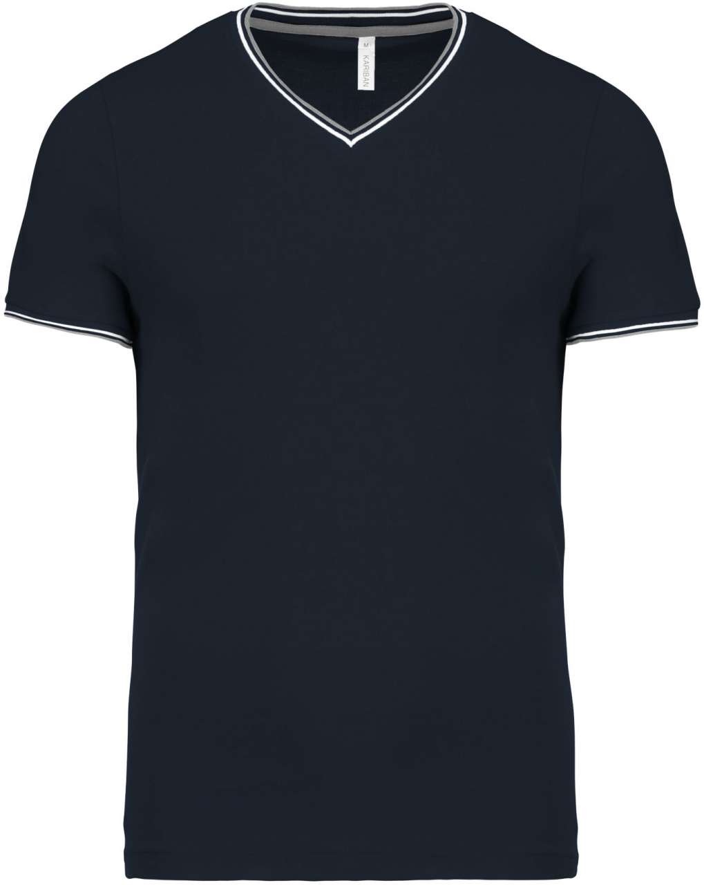 MEN'S PIQUÉ KNIT V-NECK T-SHIRT - Image 7