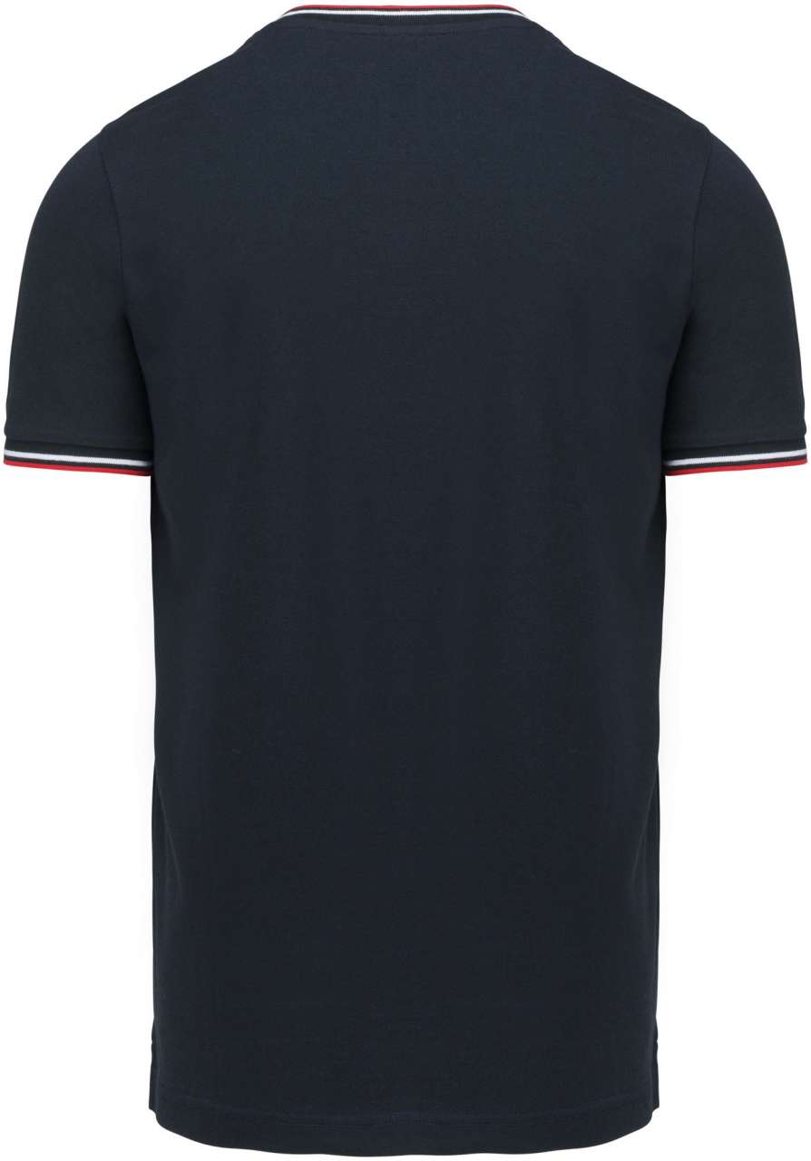 MEN'S PIQUÉ KNIT V-NECK T-SHIRT - Image 4
