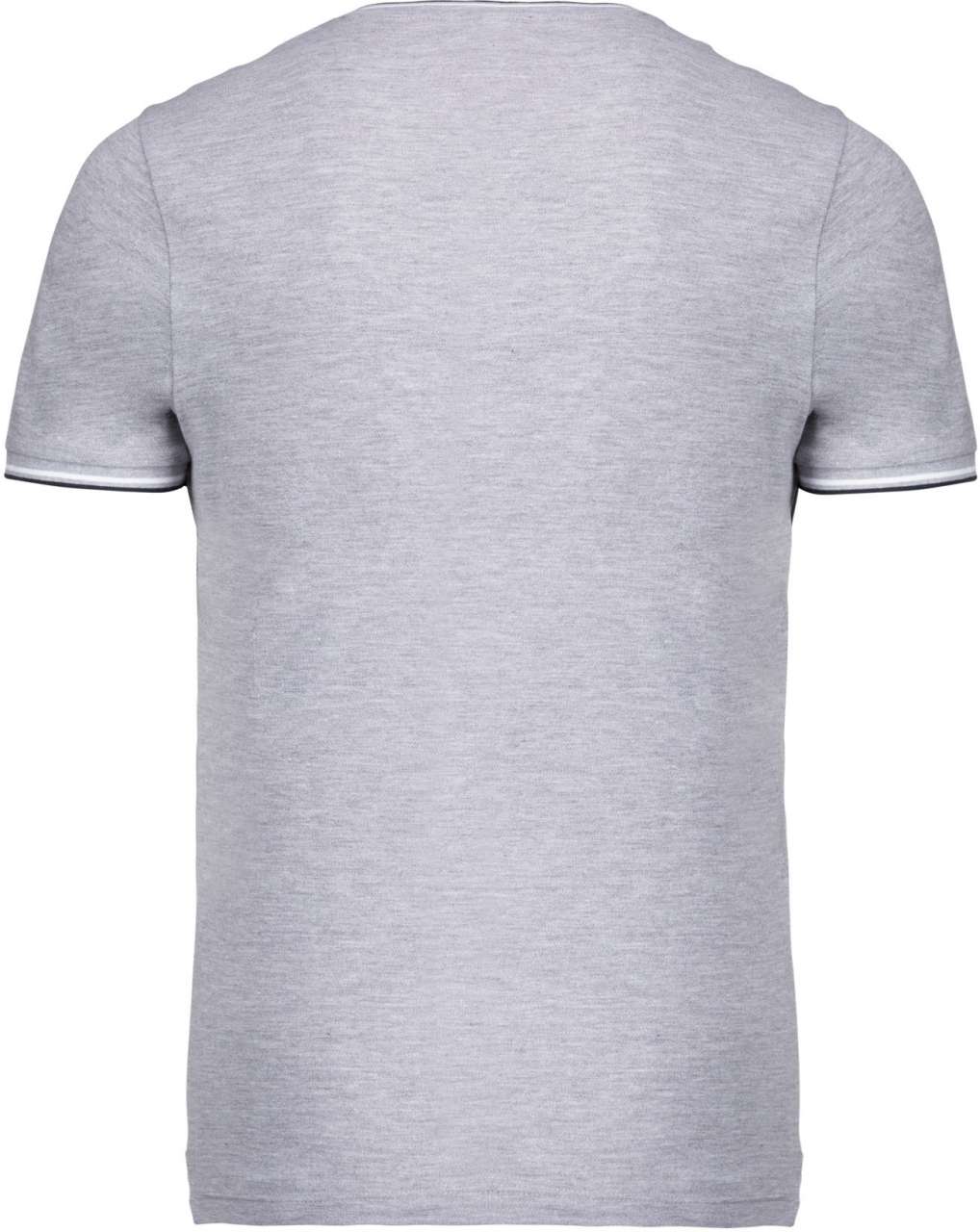 MEN'S PIQUÉ KNIT V-NECK T-SHIRT - Image 12