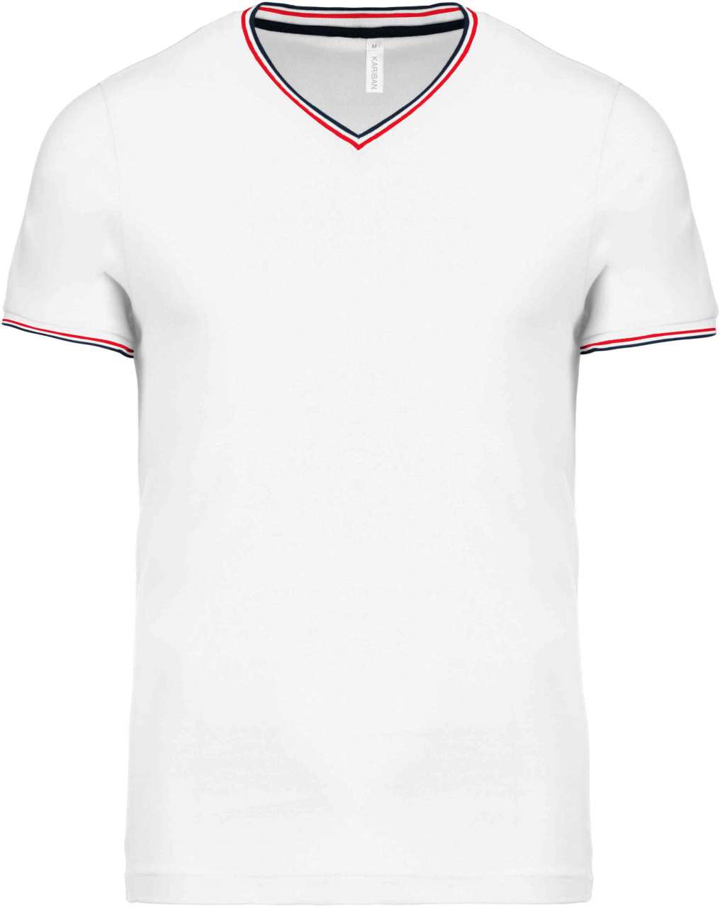 MEN'S PIQUÉ KNIT V-NECK T-SHIRT - Image 6