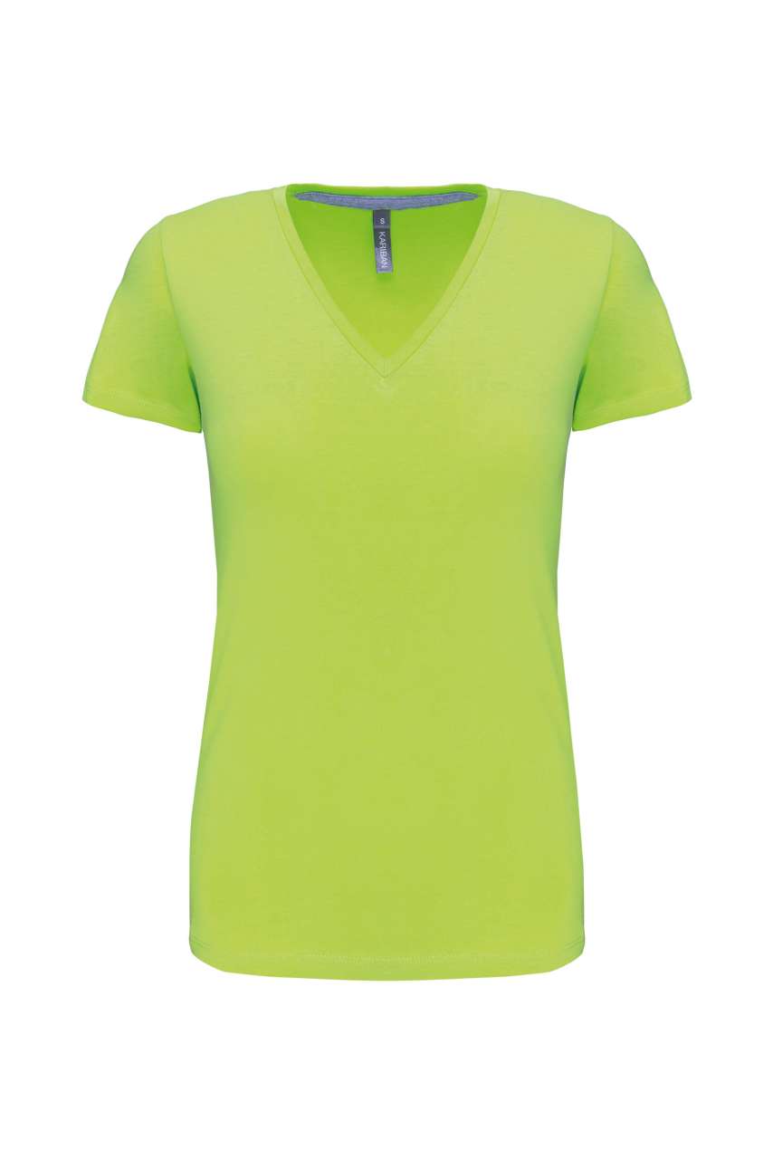 LADIES' SHORT-SLEEVED V-NECK T-SHIRT - Image 2