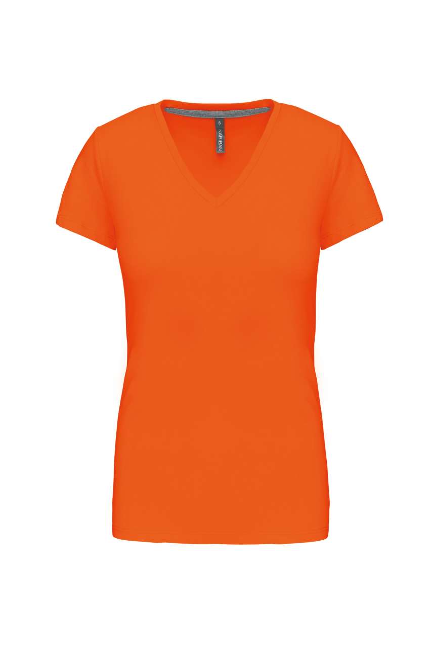 LADIES' SHORT-SLEEVED V-NECK T-SHIRT - Image 16