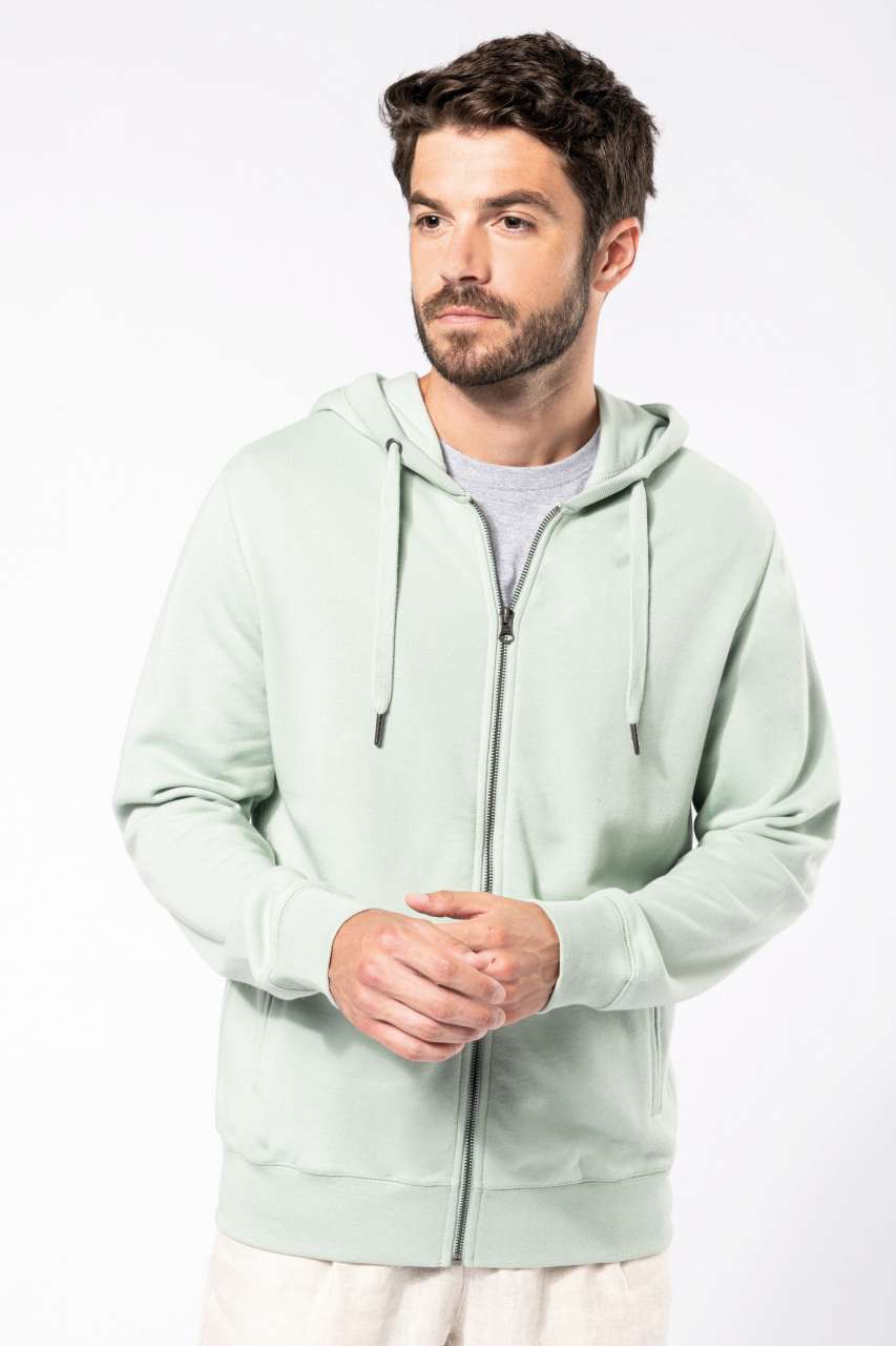 UNISEX ECO-FRIENDLY FRENCH TERRY ZIPPED HOODED SWEATSHIRT - Image 5