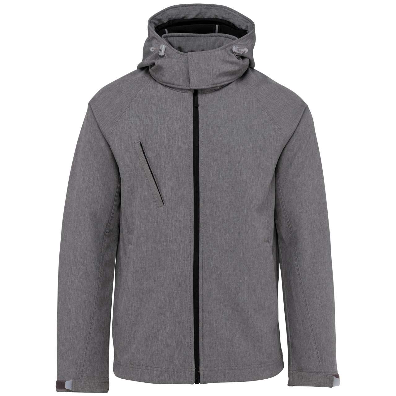 MEN'S DETACHABLE HOODED SOFTSHELL JACKET