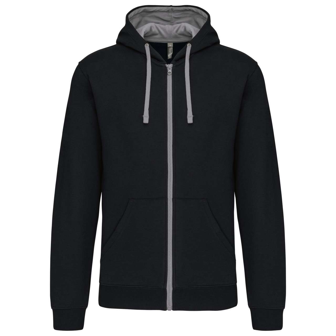 MEN'S CONTRAST HOODED FULL ZIP SWEATSHIRT - Image 8