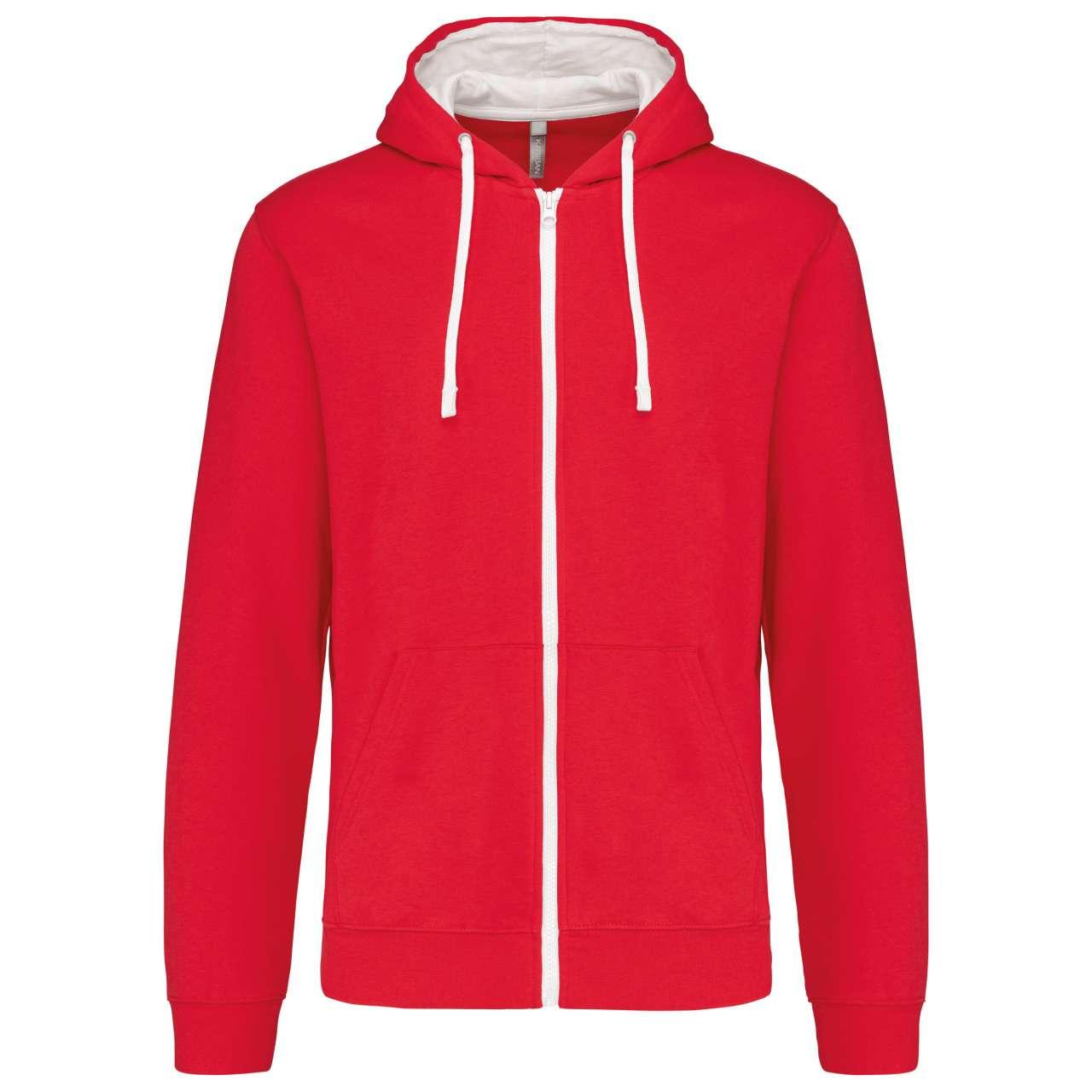 MEN'S CONTRAST HOODED FULL ZIP SWEATSHIRT - Image 13