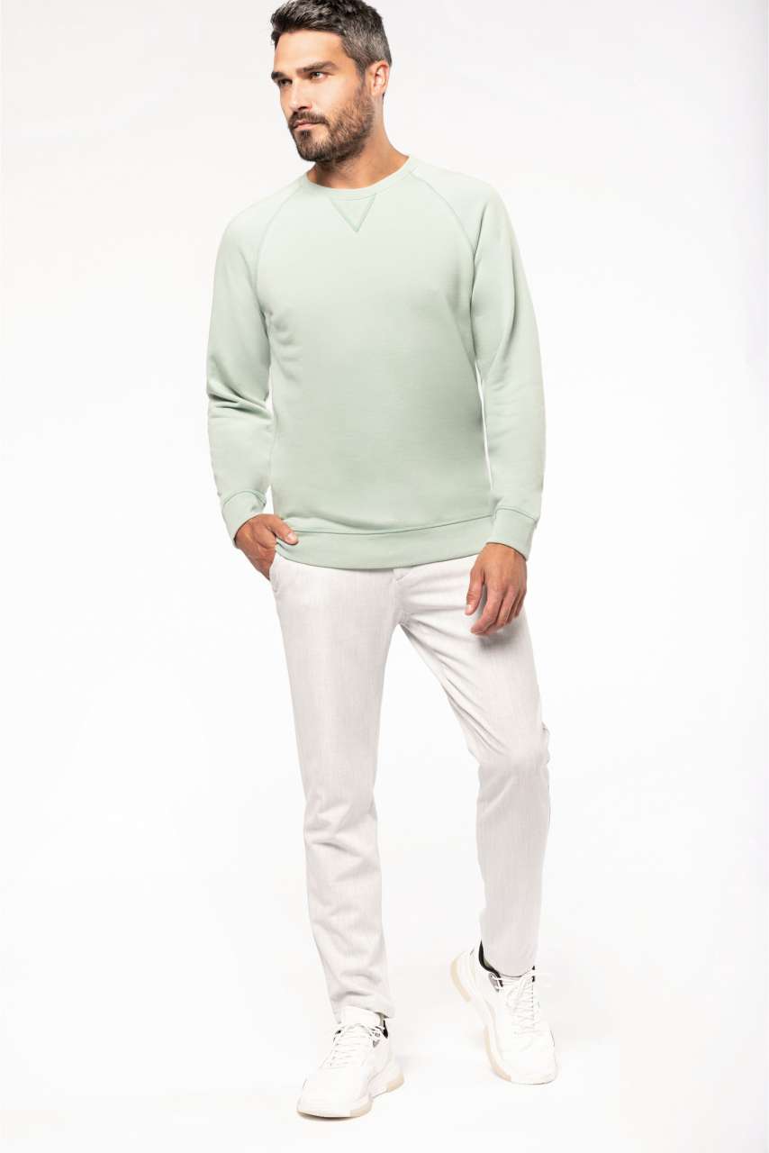 MEN'S ORGANIC COTTON CREW NECK RAGLAN SLEEVE SWEATSHIRT - Image 10