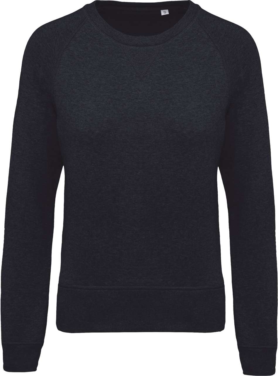 LADIES’ ORGANIC COTTON CREW NECK RAGLAN SLEEVE SWEATSHIRT - Image 10