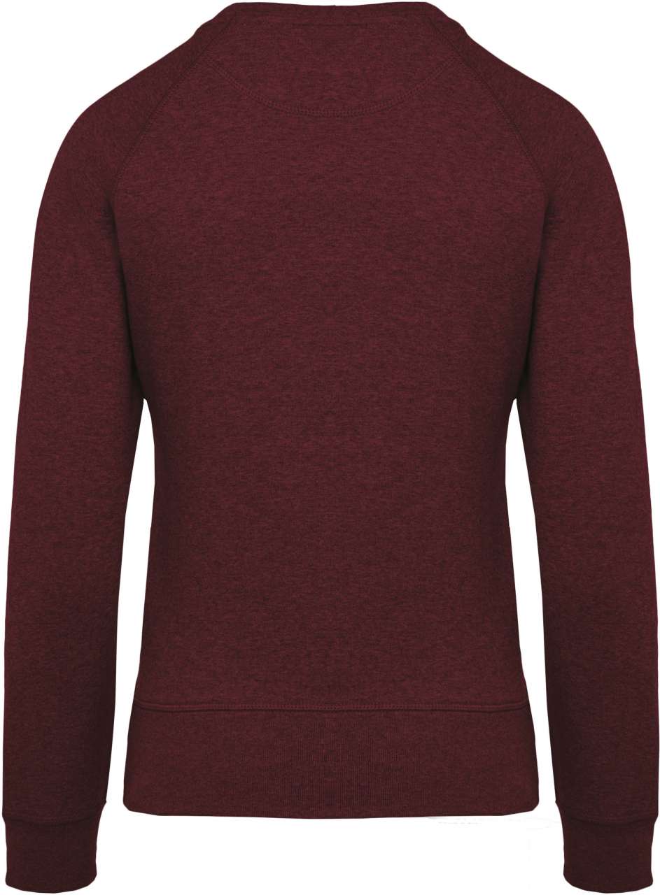 LADIES’ ORGANIC COTTON CREW NECK RAGLAN SLEEVE SWEATSHIRT - Image 4