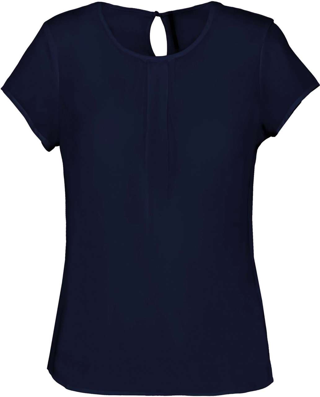 LADIES' SHORT-SLEEVED CREPE BLOUSE - Image 3