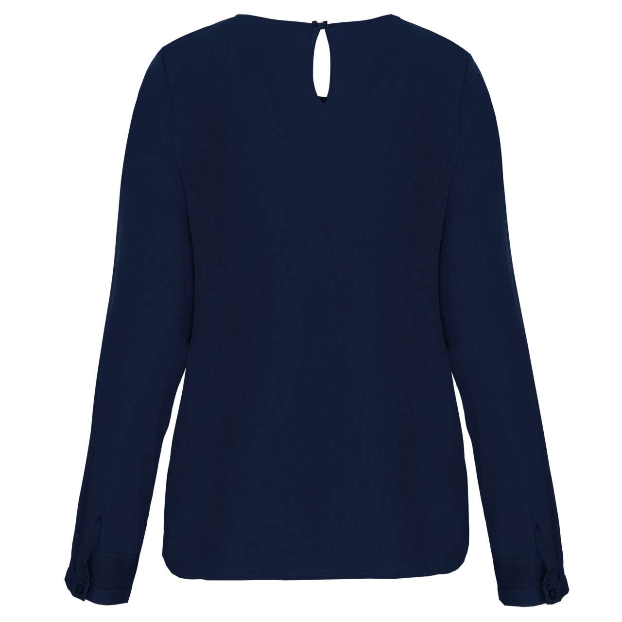 LADIES' LONG-SLEEVED CREPE BLOUSE - Image 2