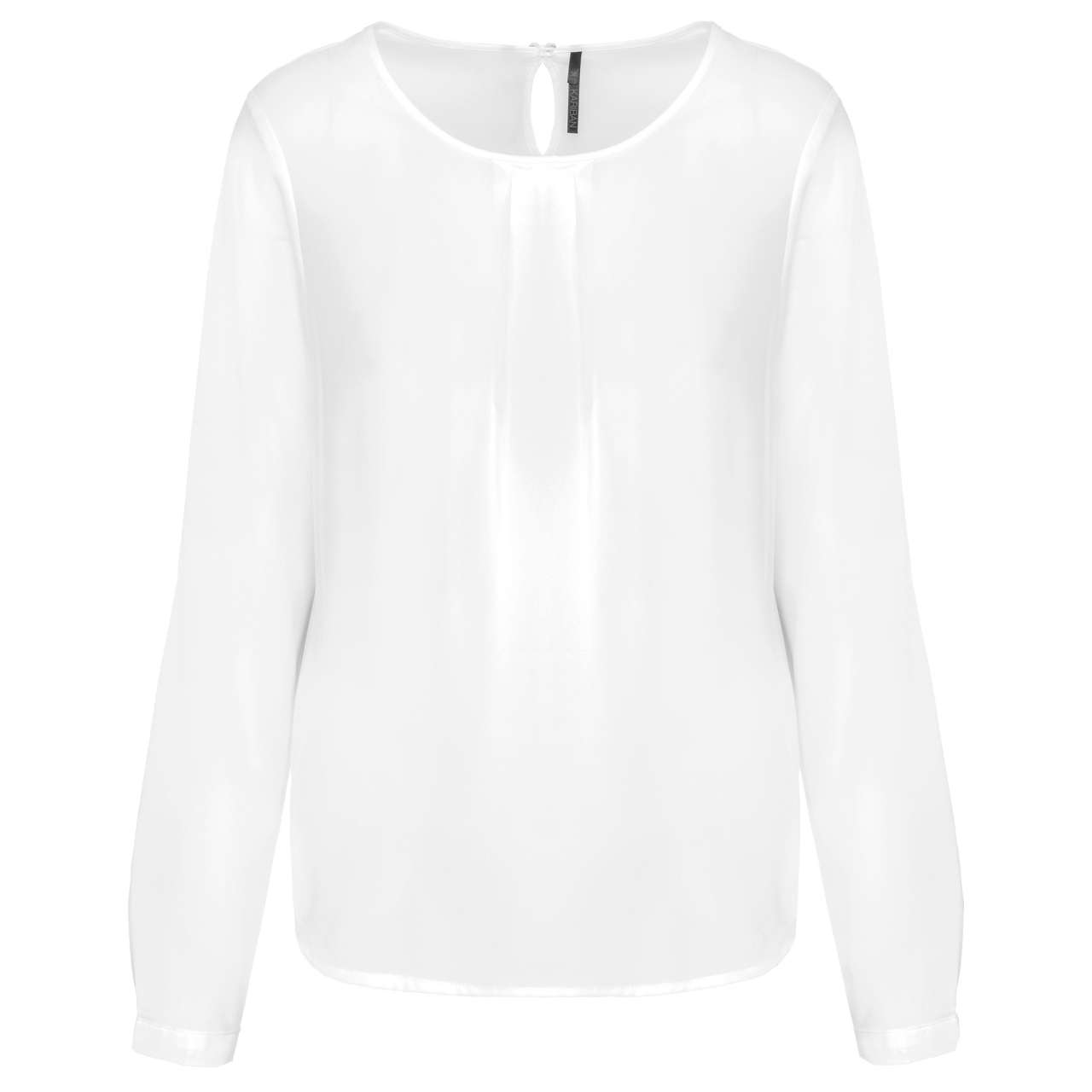 LADIES' LONG-SLEEVED CREPE BLOUSE - Image 5