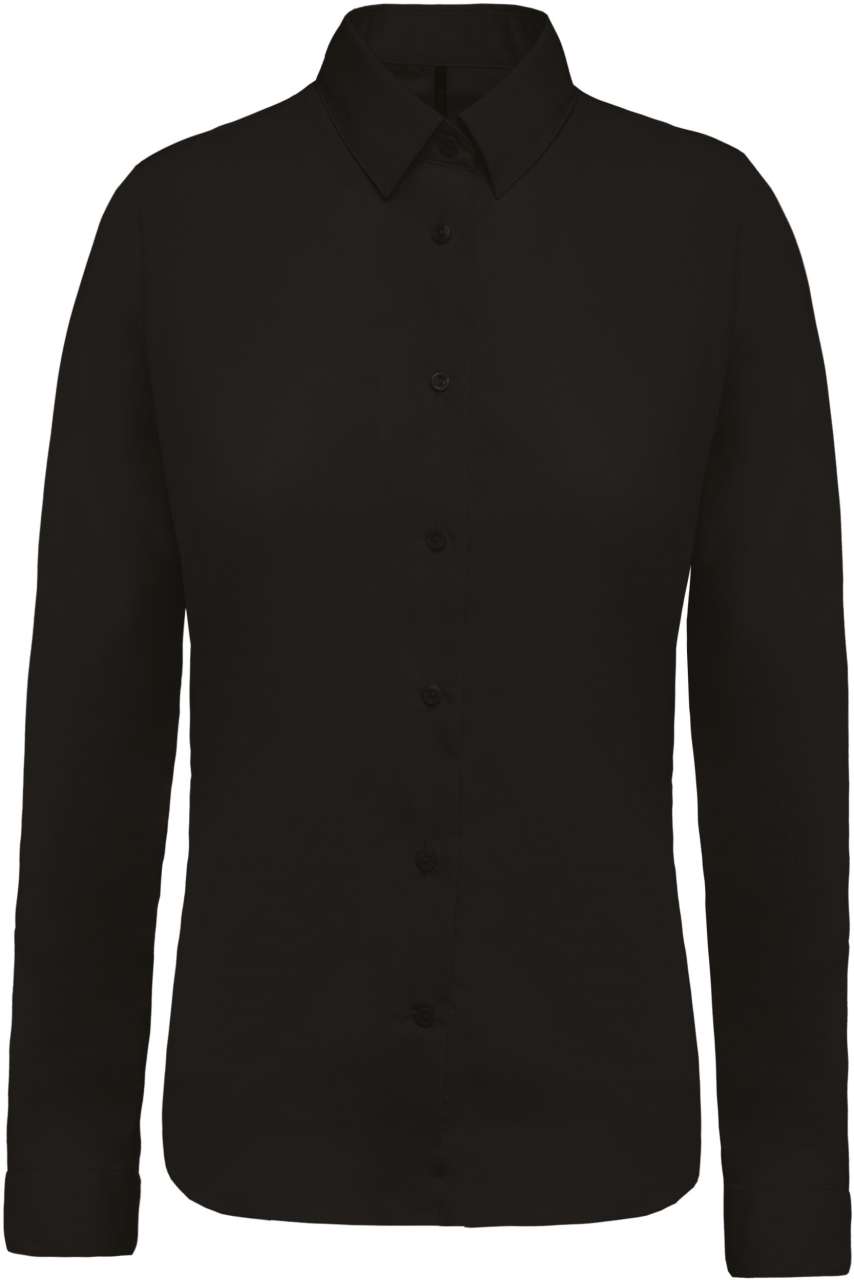LADIES’ LONG-SLEEVED COTTON POPLIN SHIRT - Image 12