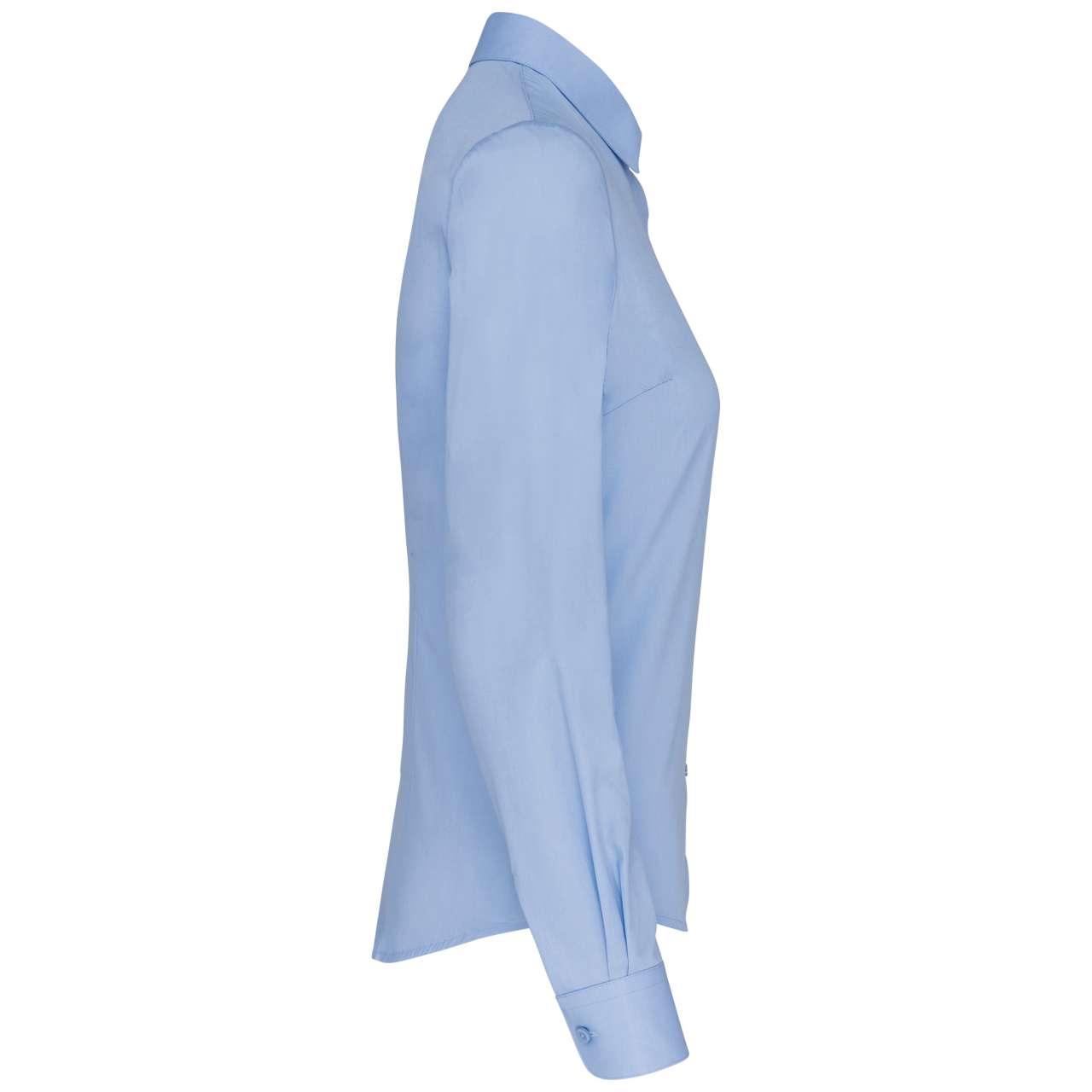 LADIES’ LONG-SLEEVED COTTON POPLIN SHIRT - Image 2