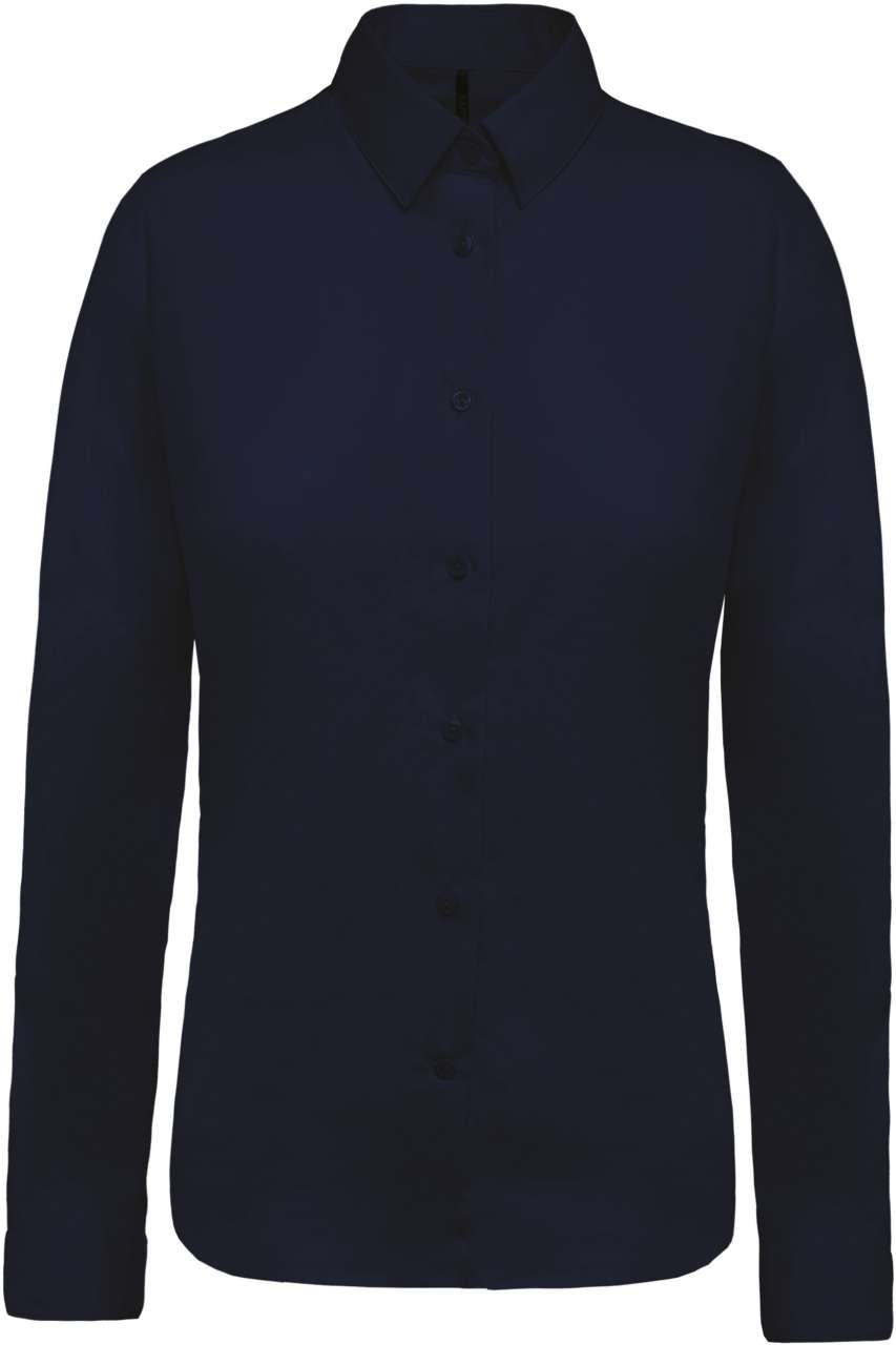 LADIES’ LONG-SLEEVED COTTON POPLIN SHIRT - Image 8