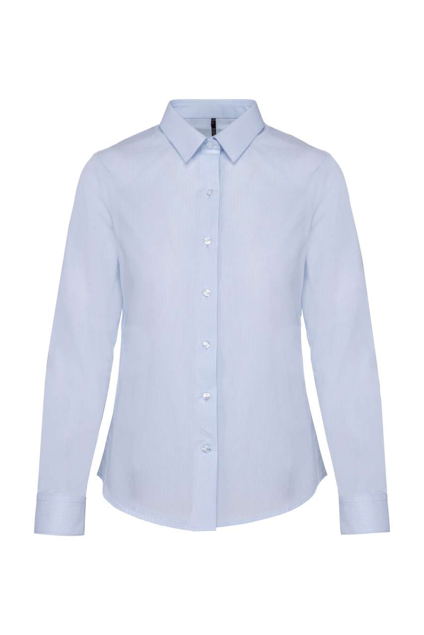 LADIES’ LONG-SLEEVED COTTON POPLIN SHIRT - Image 11