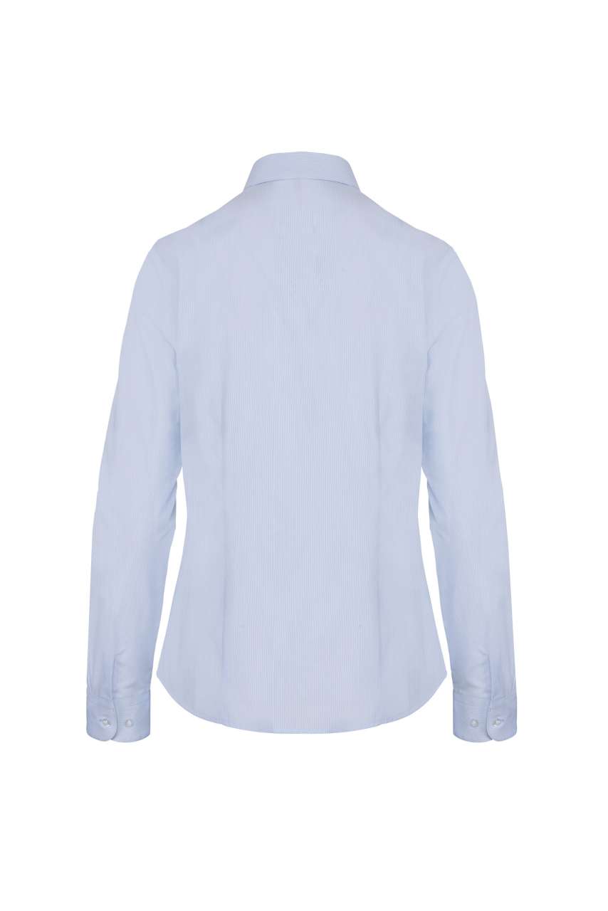 LADIES’ LONG-SLEEVED COTTON POPLIN SHIRT - Image 5
