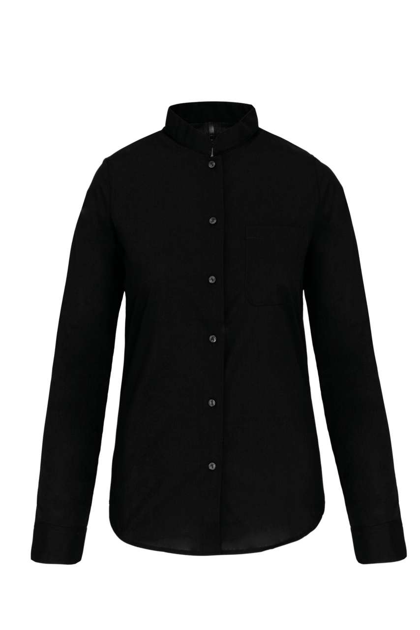 LADIES' LONG-SLEEVED MANDARIN COLLAR SHIRT - Image 6