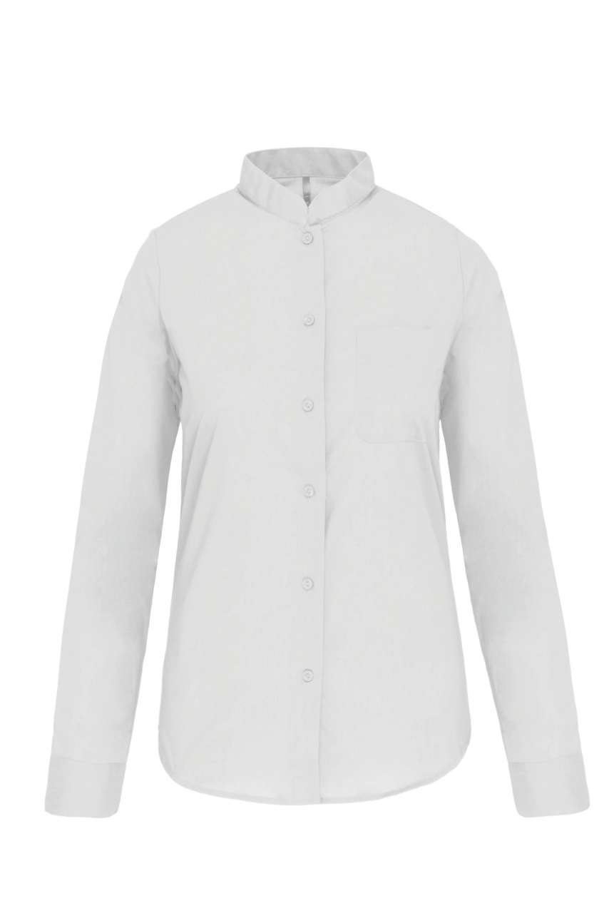 LADIES' LONG-SLEEVED MANDARIN COLLAR SHIRT - Image 7
