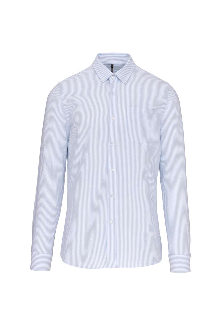 LONG-SLEEVED WASHED OXFORD COTTON SHIRT - Image 6