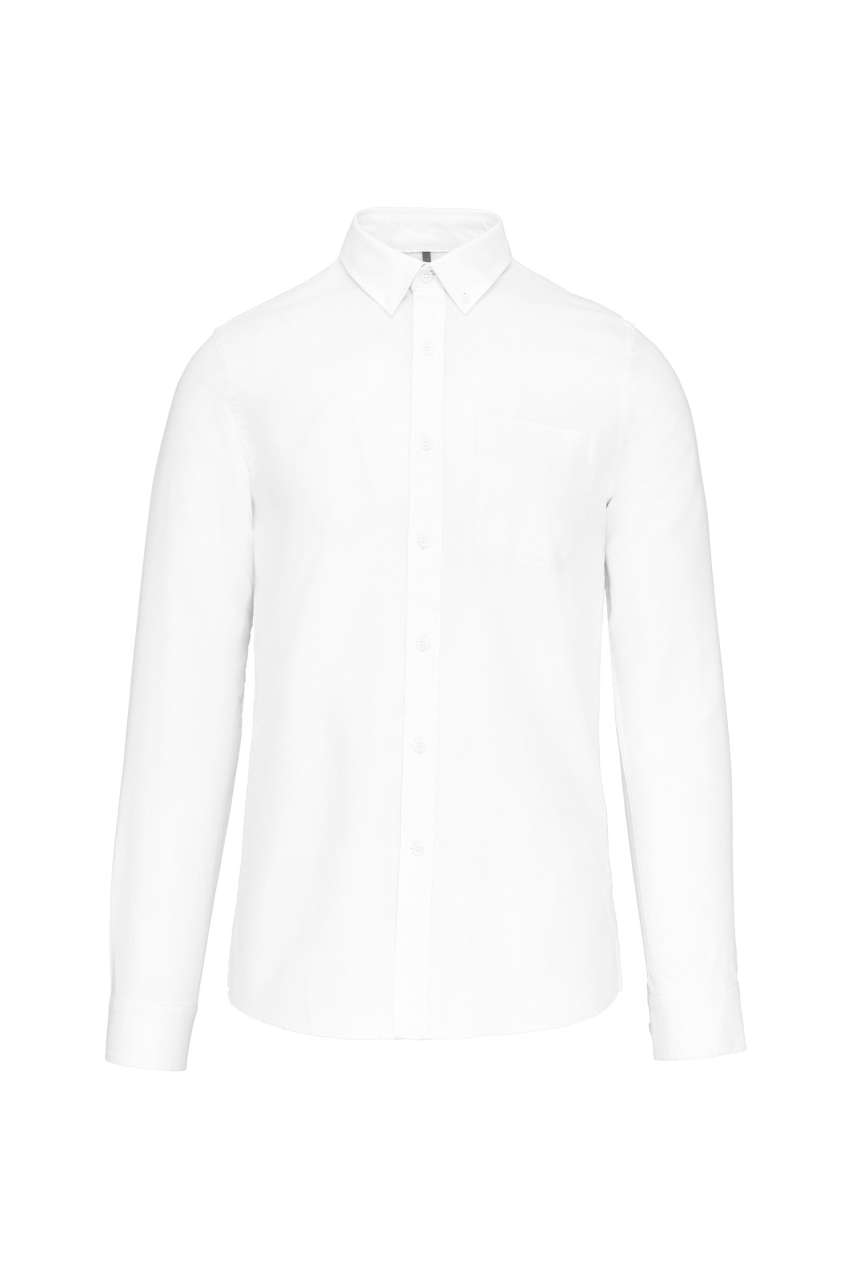 LONG-SLEEVED WASHED OXFORD COTTON SHIRT - Image 7