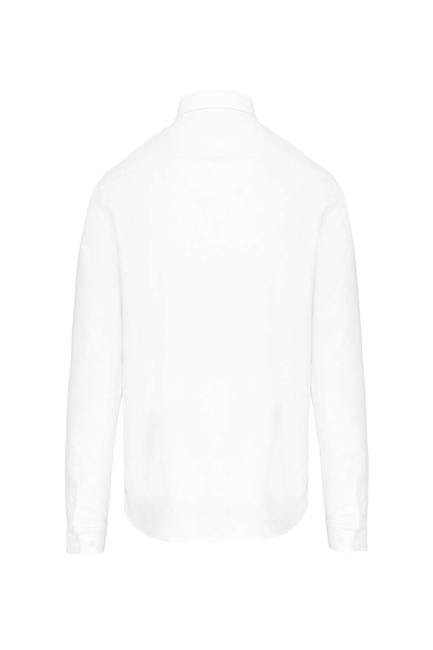 LONG-SLEEVED WASHED OXFORD COTTON SHIRT - Image 5