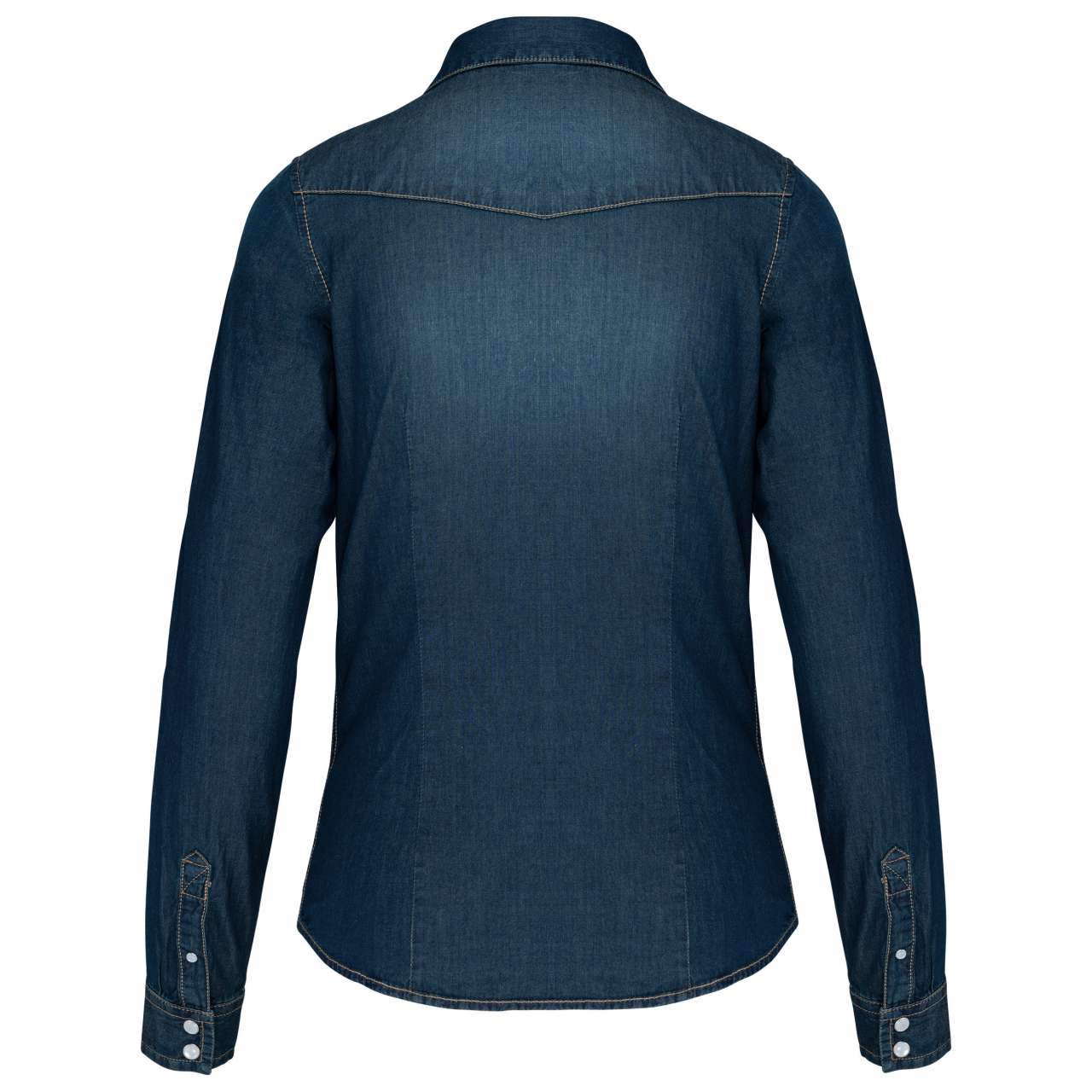 LADIES' LONG-SLEEVED DENIM SHIRT - Image 2