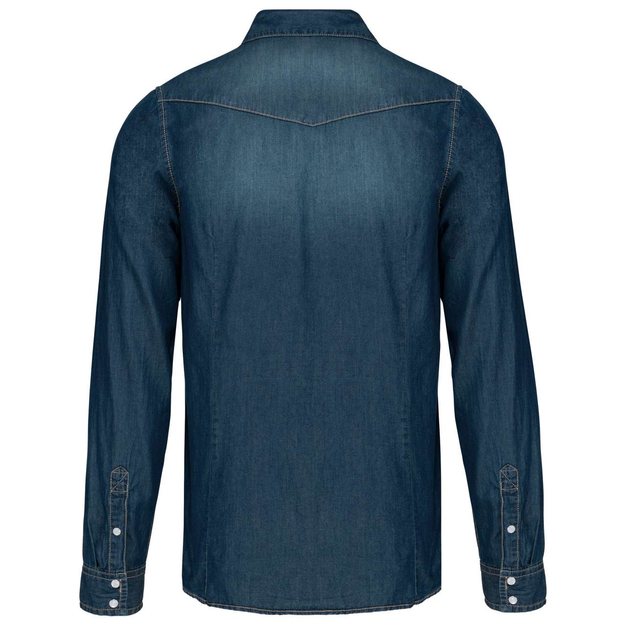 MEN'S LONG-SLEEVED DENIM SHIRT - Image 2
