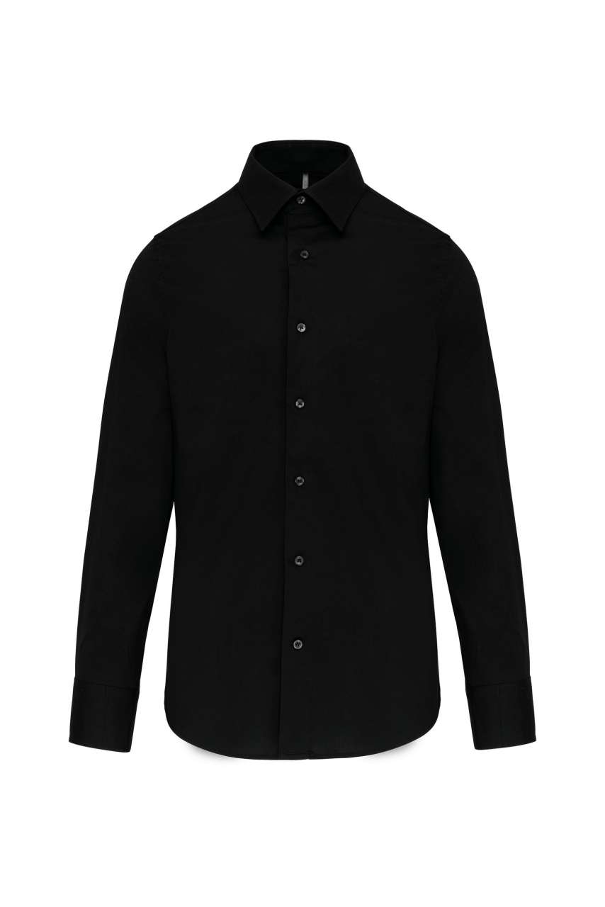 LONG-SLEEVED COTTON/ELASTANE SHIRT - Image 6