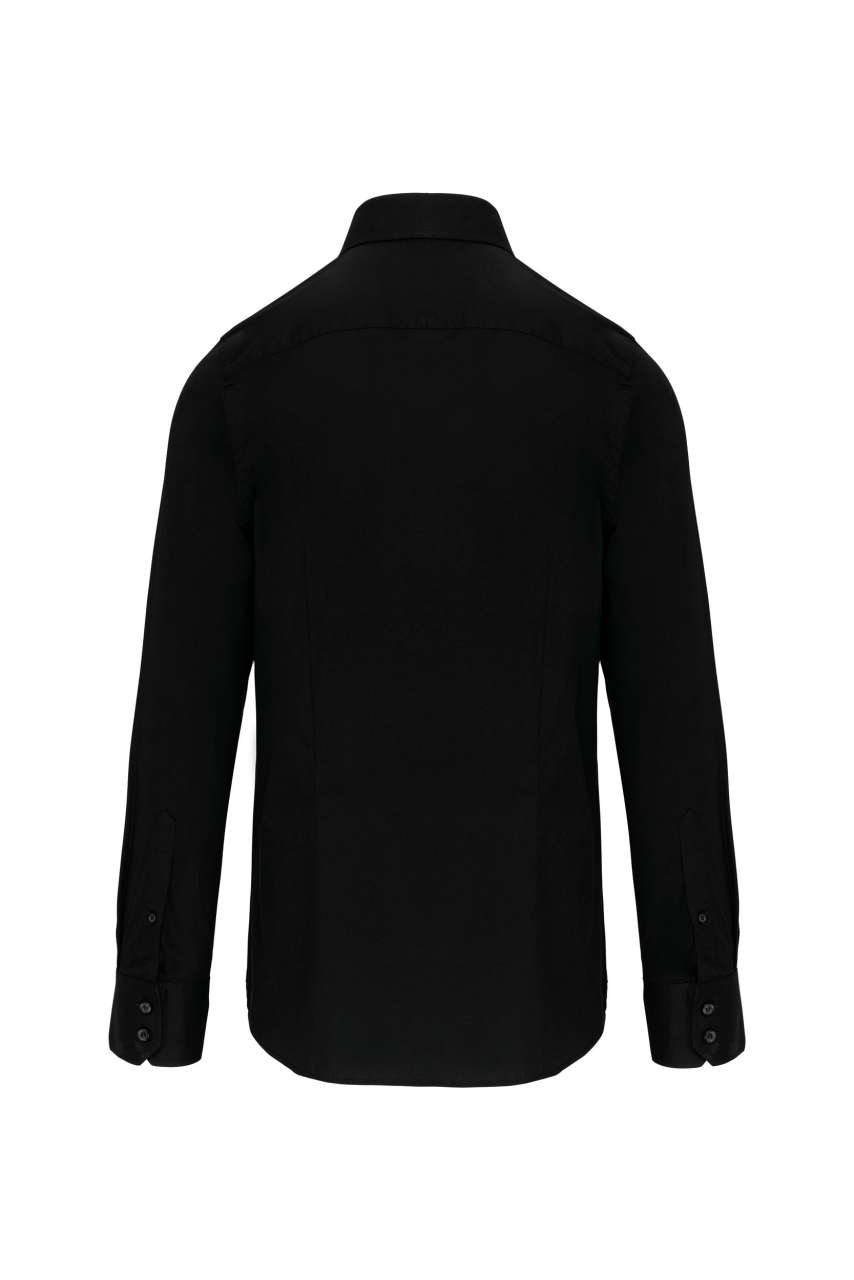 LONG-SLEEVED COTTON/ELASTANE SHIRT - Image 7