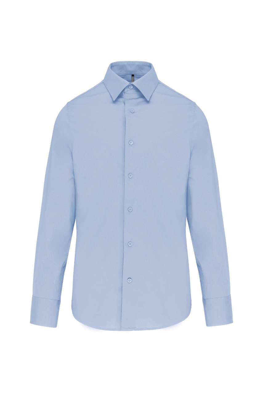 LONG-SLEEVED COTTON/ELASTANE SHIRT - Image 3