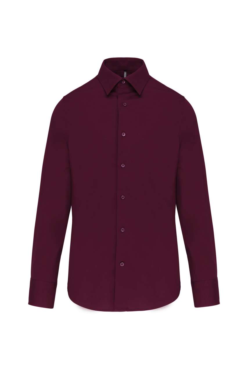 LONG-SLEEVED COTTON/ELASTANE SHIRT - Image 2