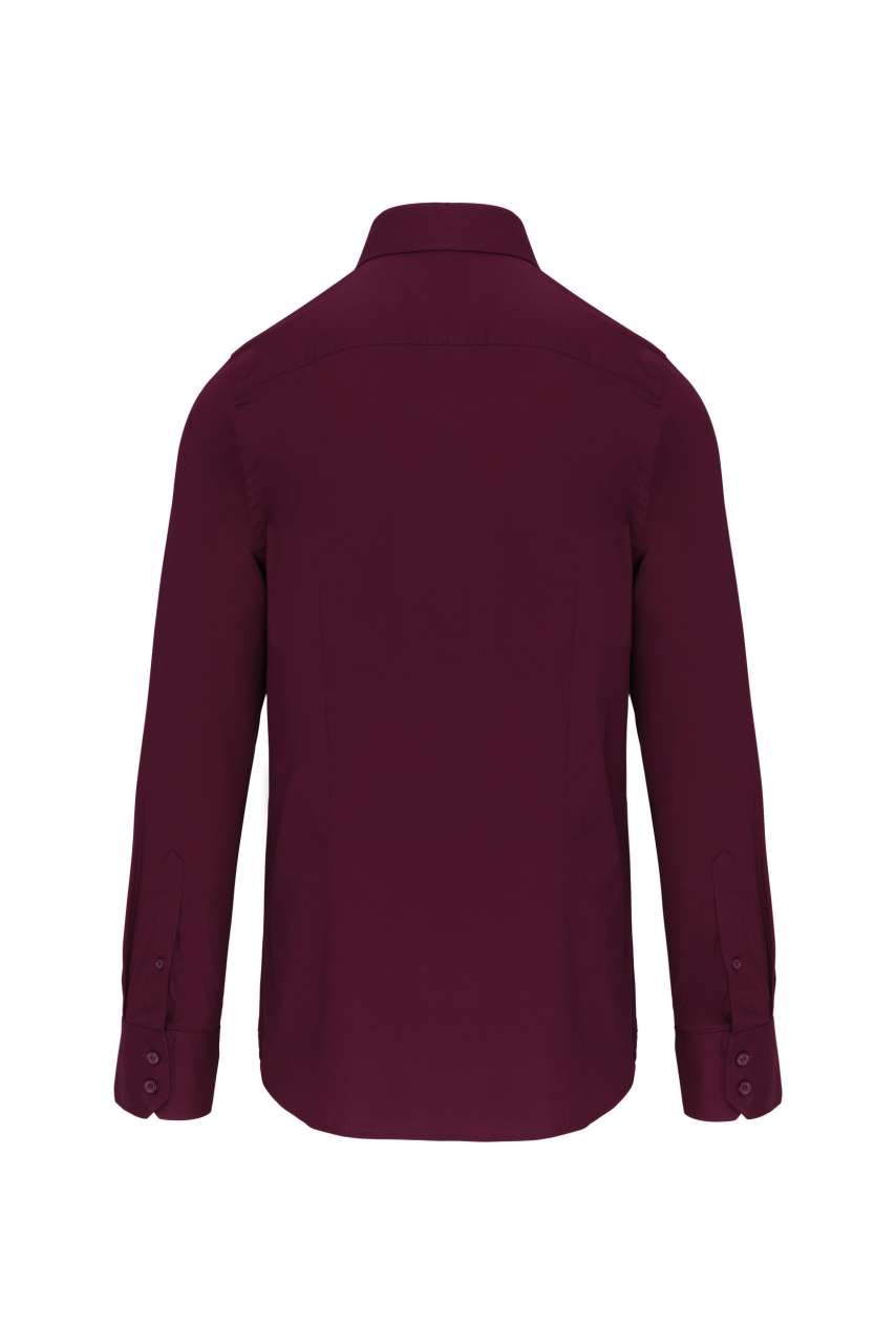 LONG-SLEEVED COTTON/ELASTANE SHIRT - Image 4