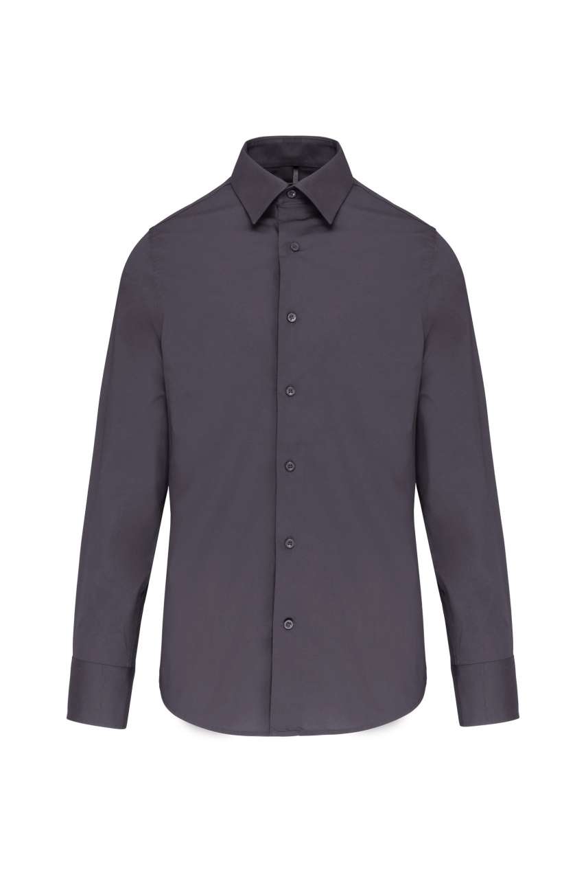 LONG-SLEEVED COTTON/ELASTANE SHIRT - Image 13
