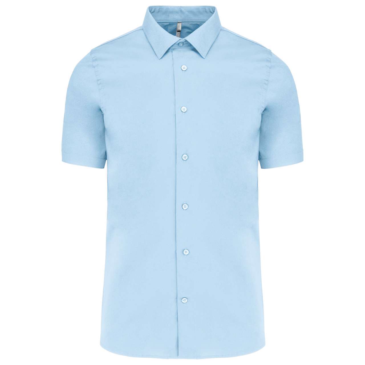 SHORT-SLEEVED COTTON/ELASTANE SHIRT - Image 8