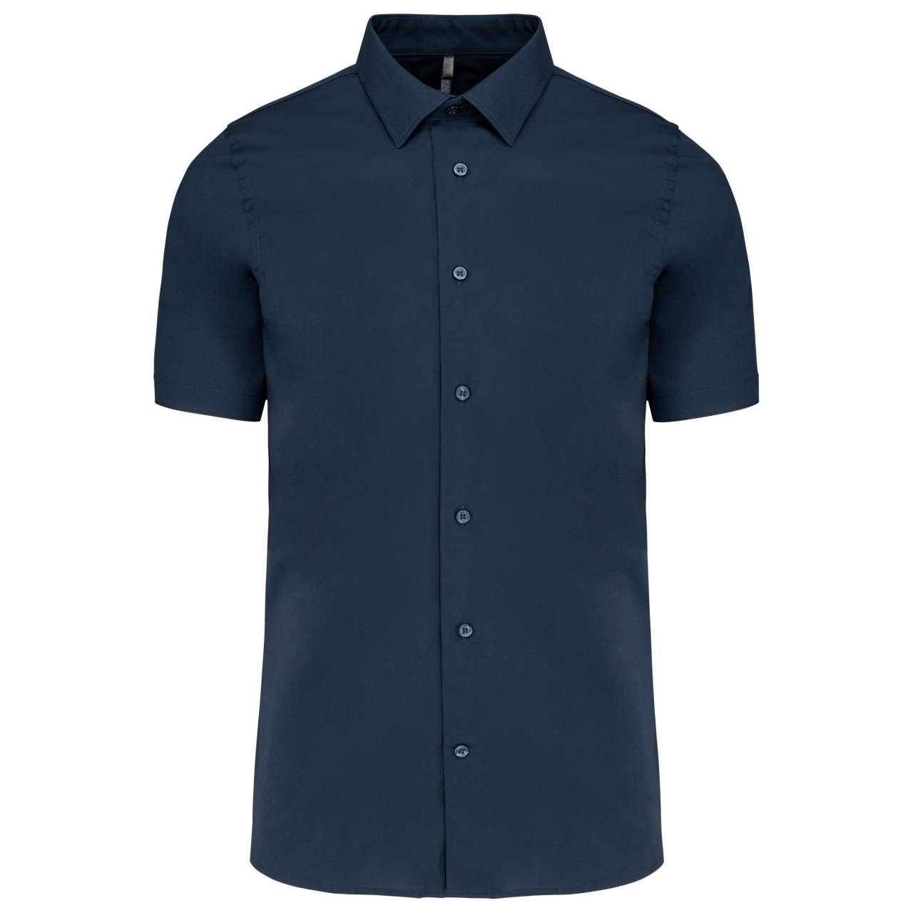 SHORT-SLEEVED COTTON/ELASTANE SHIRT - Image 13