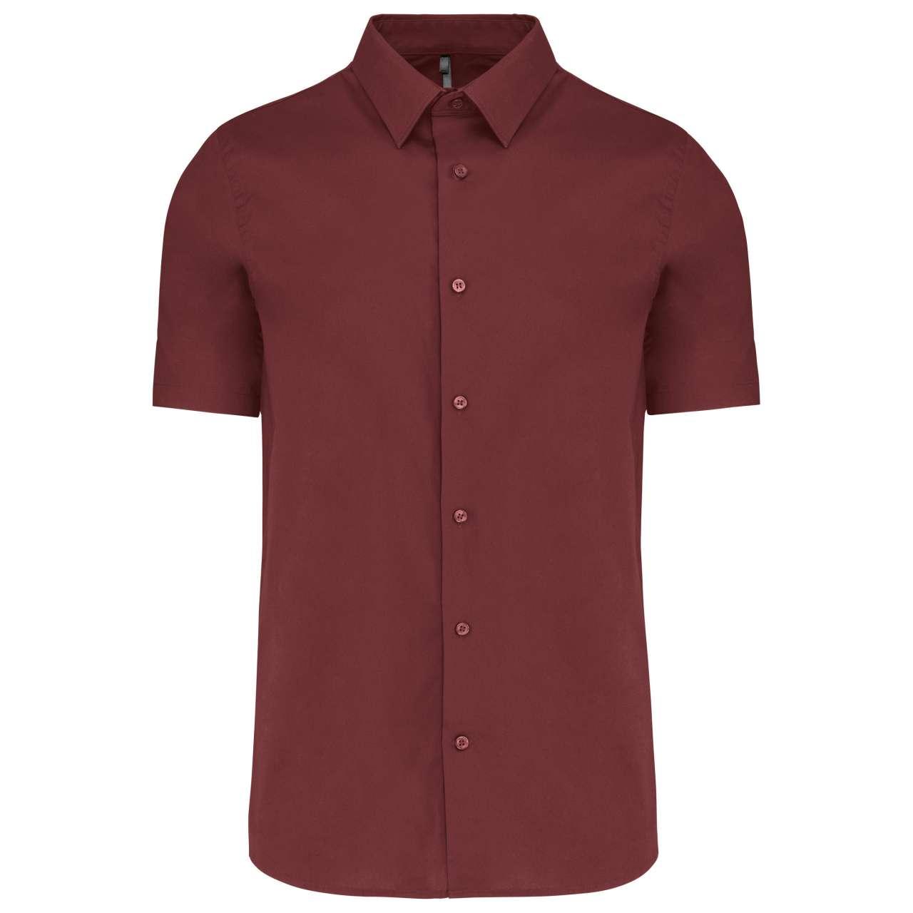 SHORT-SLEEVED COTTON/ELASTANE SHIRT - Image 7