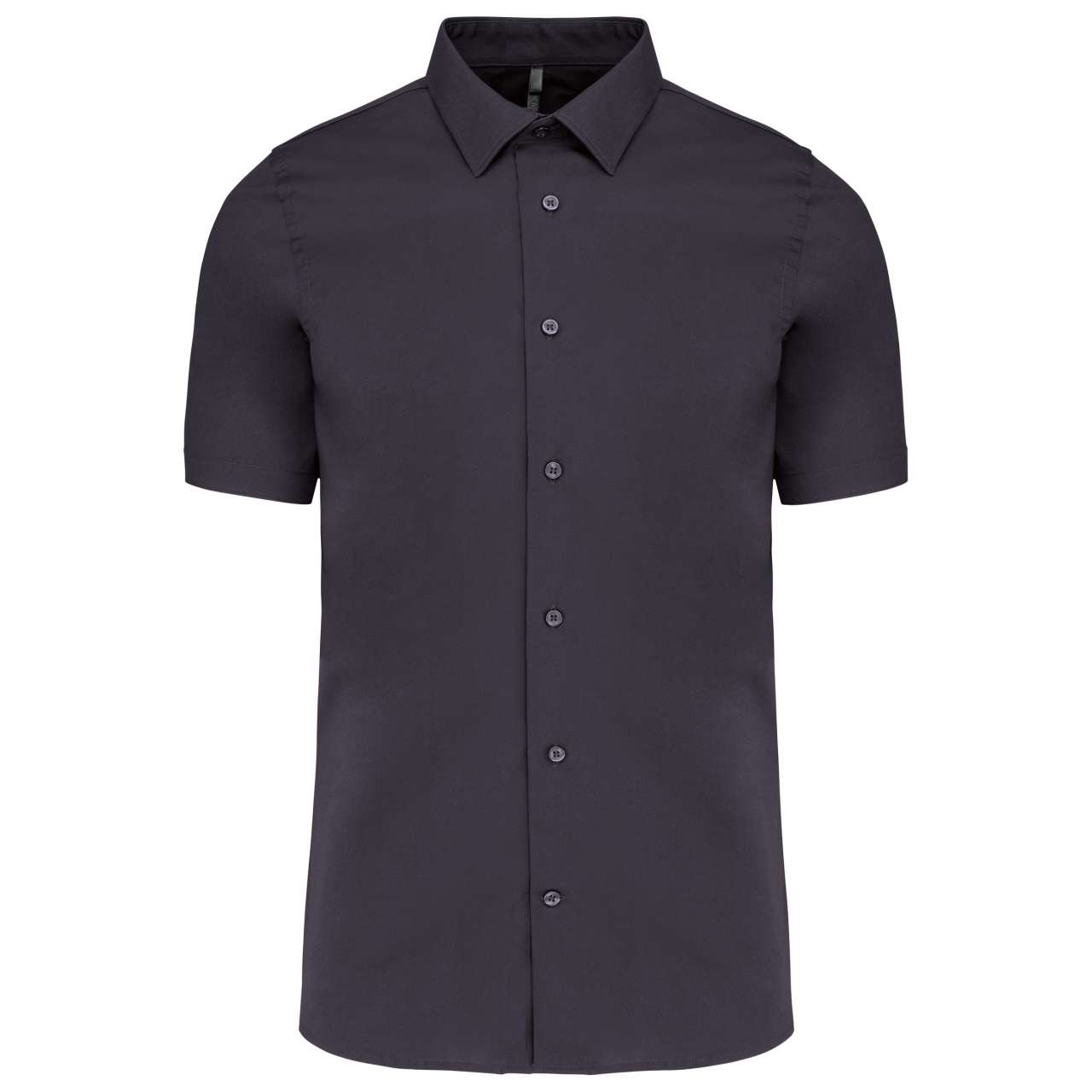 SHORT-SLEEVED COTTON/ELASTANE SHIRT - Image 10