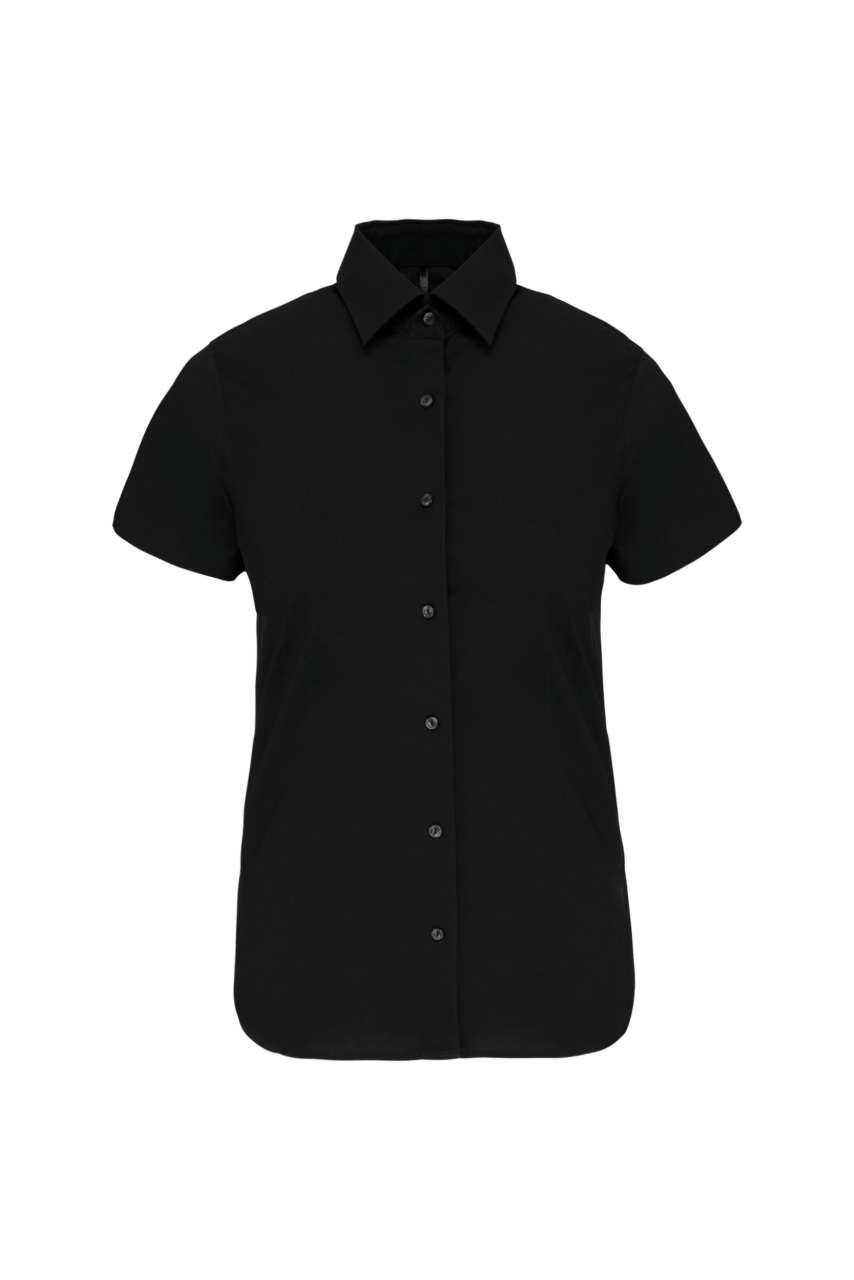 LADIES' SHORT-SLEEVED COTTON/ELASTANE SHIRT - Image 7