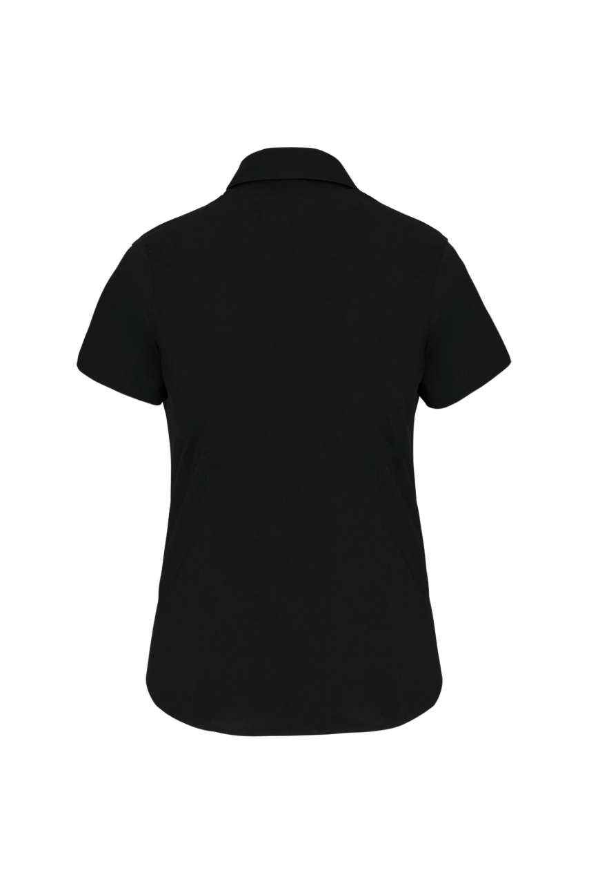 LADIES' SHORT-SLEEVED COTTON/ELASTANE SHIRT - Image 2