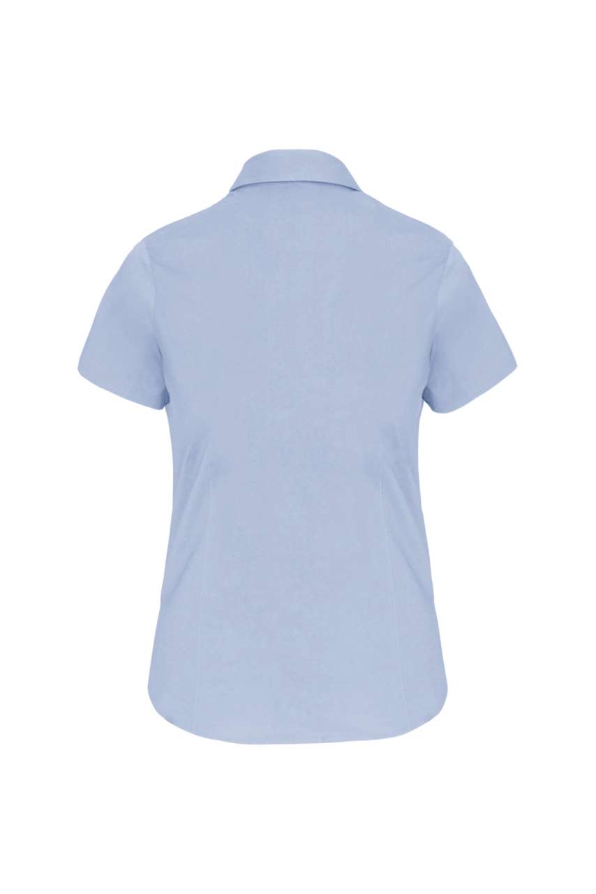 LADIES' SHORT-SLEEVED COTTON/ELASTANE SHIRT - Image 9