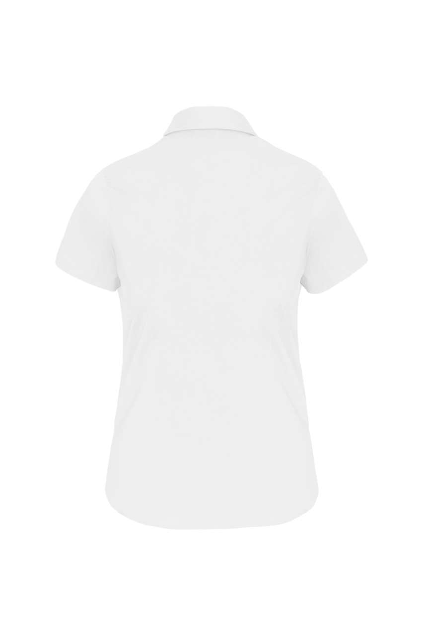 LADIES' SHORT-SLEEVED COTTON/ELASTANE SHIRT - Image 4