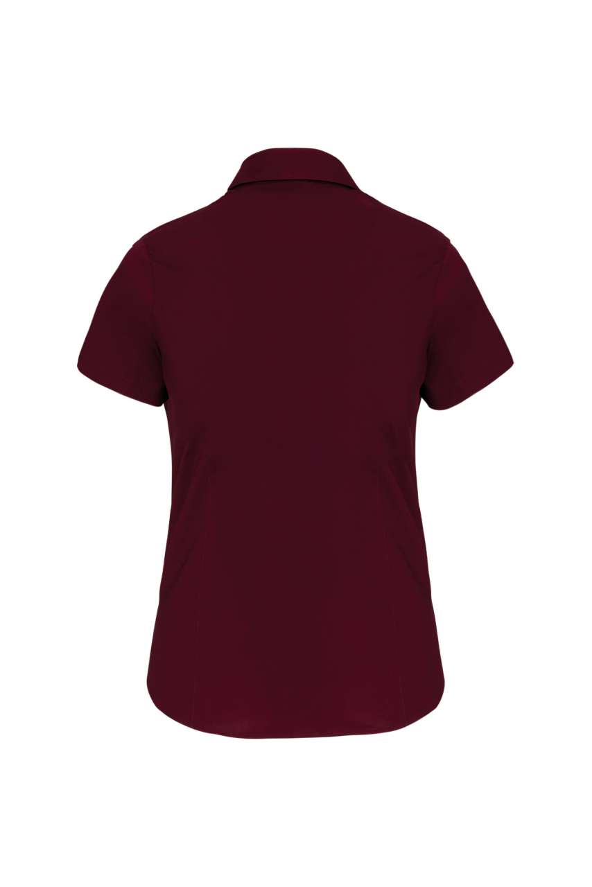 LADIES' SHORT-SLEEVED COTTON/ELASTANE SHIRT - Image 6