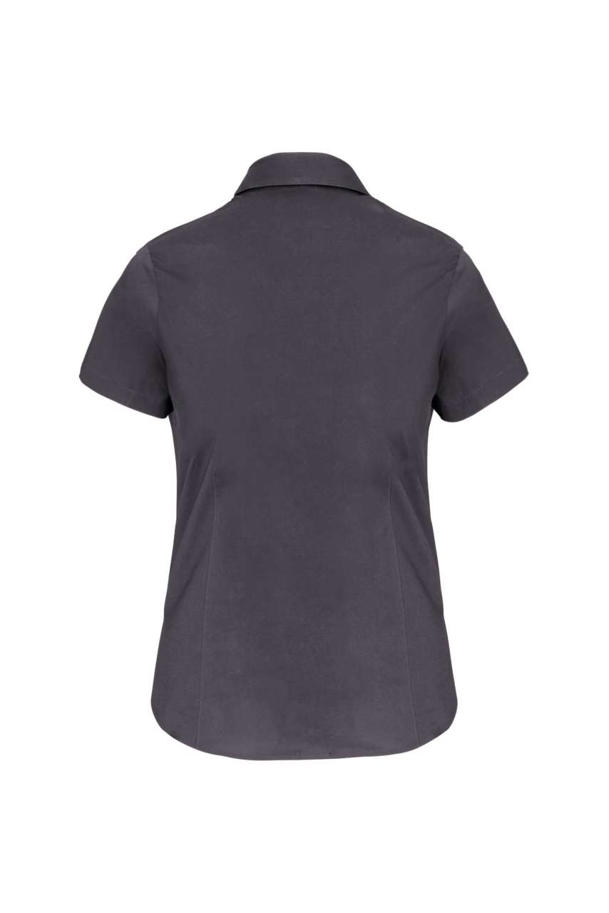 LADIES' SHORT-SLEEVED COTTON/ELASTANE SHIRT - Image 8