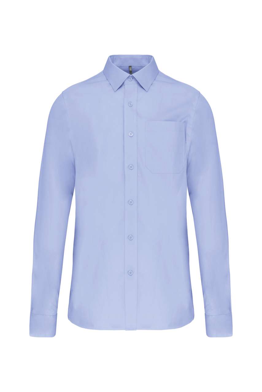 MEN'S LONG-SLEEVED COTTON POPLIN SHIRT - Image 8