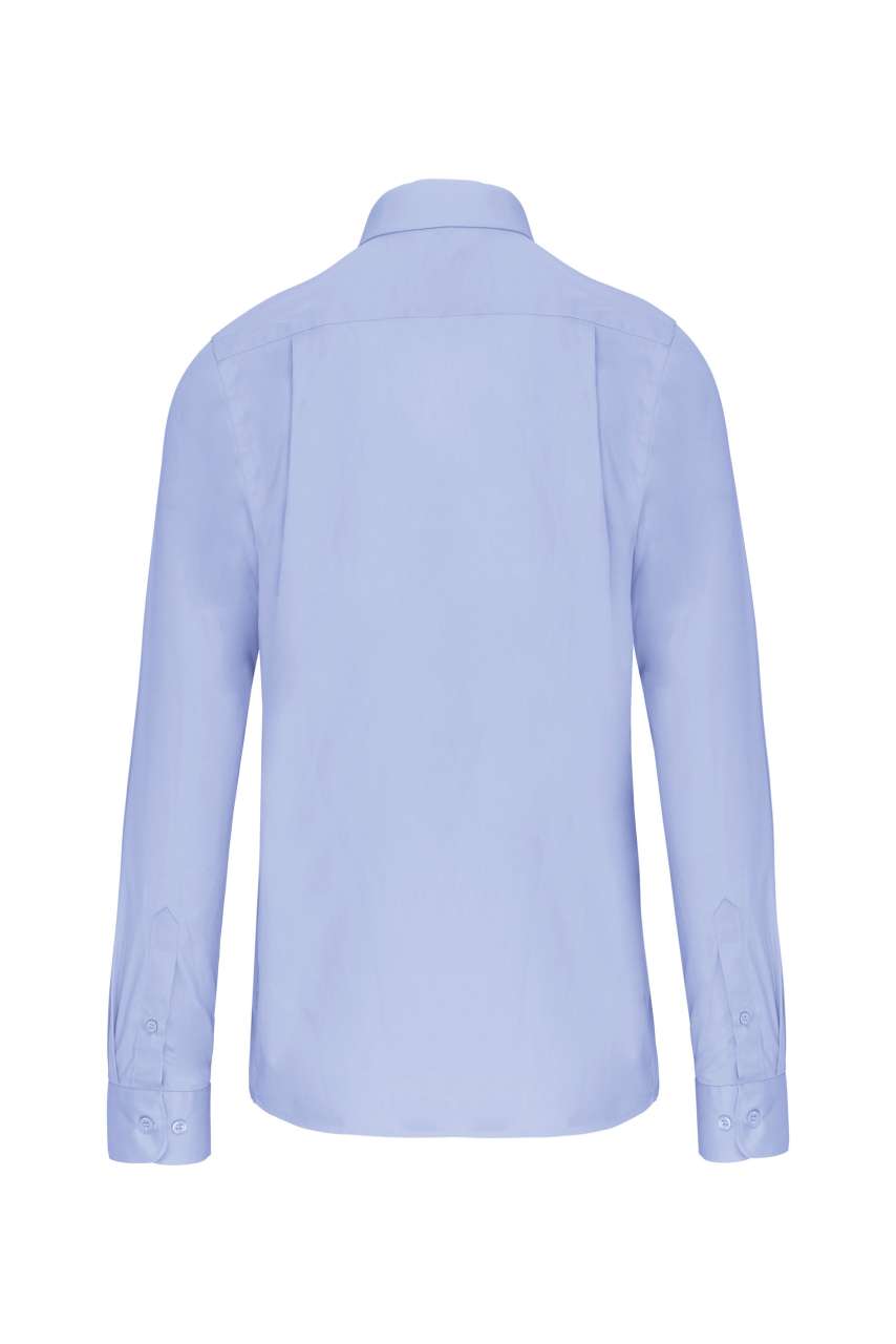 MEN'S LONG-SLEEVED COTTON POPLIN SHIRT - Image 3