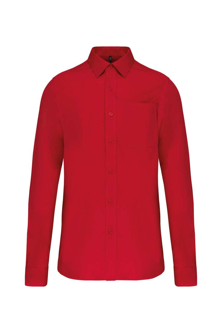MEN'S LONG-SLEEVED COTTON POPLIN SHIRT - Image 10