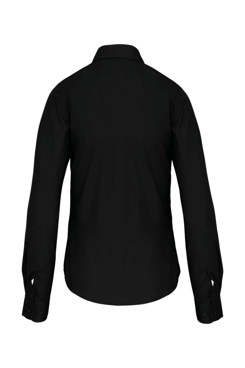 LADIES' LONG-SLEEVED COTTON POPLIN SHIRT - Image 2