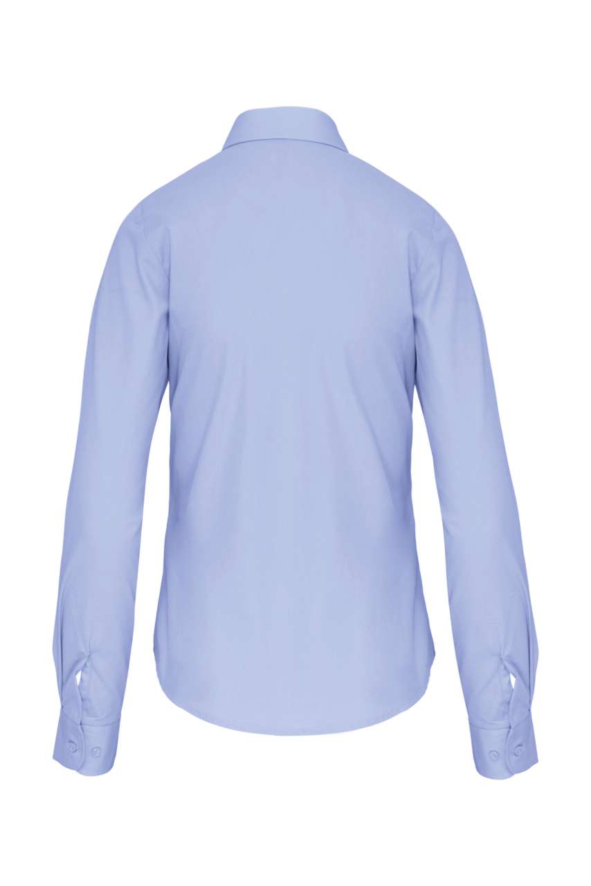 LADIES' LONG-SLEEVED COTTON POPLIN SHIRT - Image 8