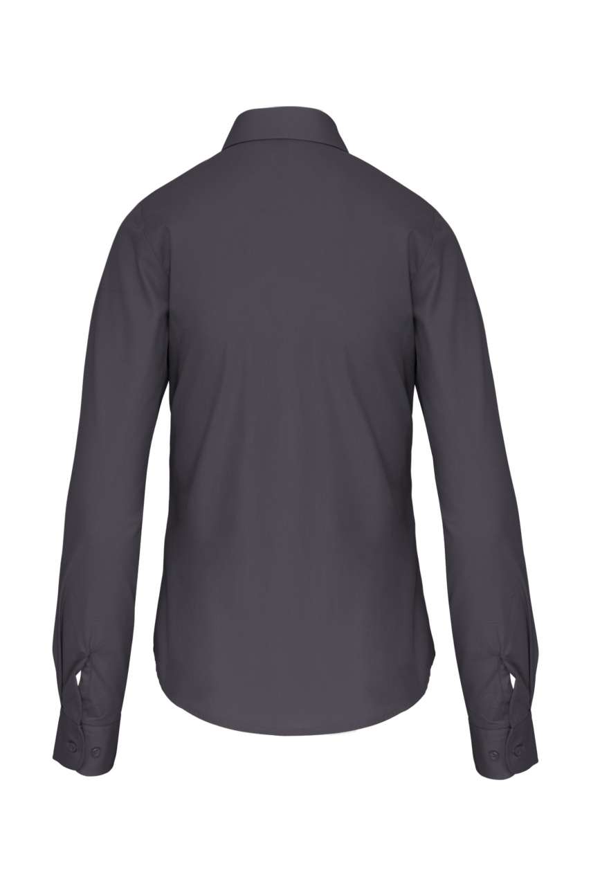 LADIES' LONG-SLEEVED COTTON POPLIN SHIRT - Image 11